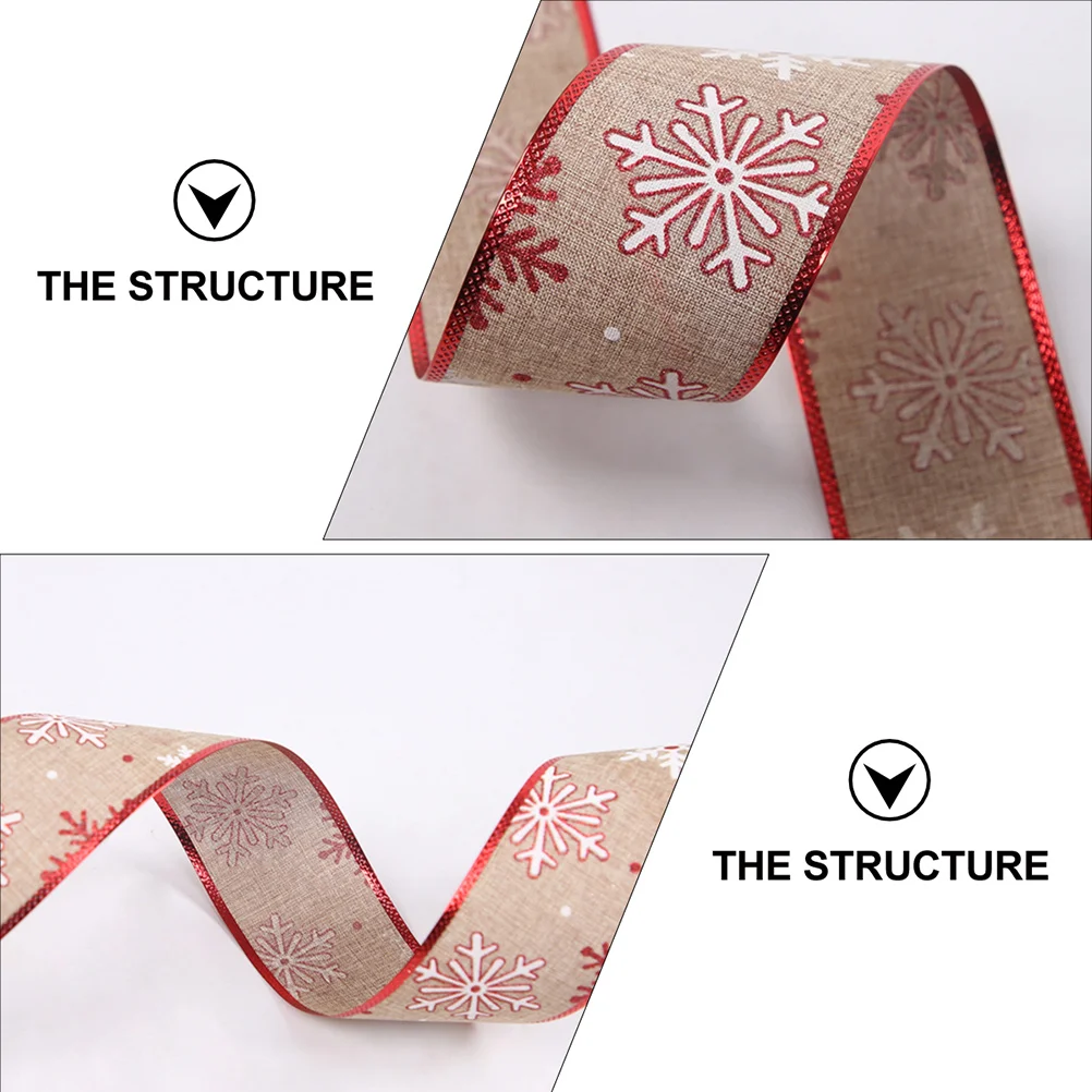 1 pc Red-Edged Snowflake Weaving Ribbon Durable Festive Hanging Band For Diy Gift Wrapping Christmas Decoration Multipurpose
1 pc Red-Edged Snowflake Weaving Ribbon Durable Festive Hanging Band For Diy Gift Wrapping Christmas Decoration Multipurpose