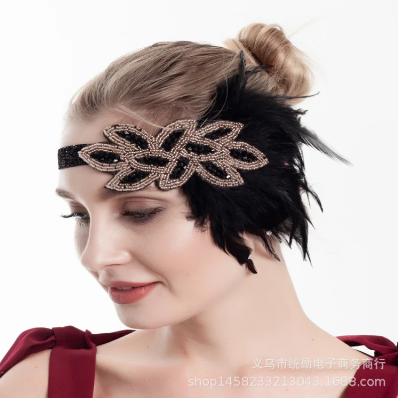 Feather Headband Stage Performance Dance Party Hairband Pearl Inlaid Diamond Tassel Headband Hair Accessories
Feather Headband Stage Performance Dance Party Hairband Pearl Inlaid Diamond Tassel Headband Hair Accessories
