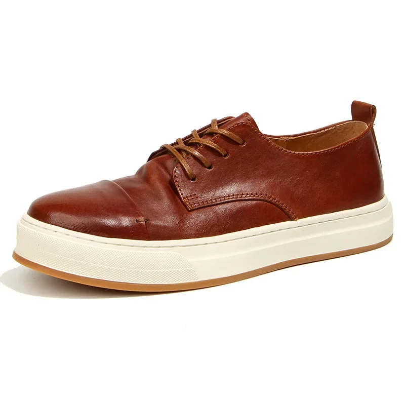 Washed Horse Leather Running Shoes Sports Men's Casual Shoes Genuine Leather Retro Men's Shoes
Washed Horse Leather Running Shoes Sports Men's Casual Shoes Genuine Leather Retro Men's Shoes