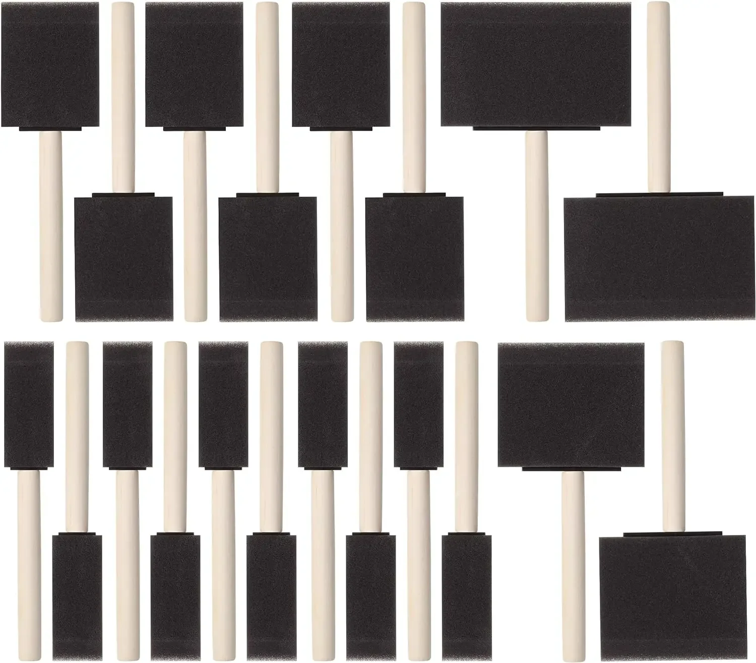 20Pcs Foam Paint Brushes, 1”, 2”, 3" 4”, Sponge Brushes, Sponge Paint Brush, Foam Brushes for Painting, Staining, Paint Sponges
20Pcs Foam Paint Brushes, 1”, 2”, 3" 4”, Sponge Brushes, Sponge Paint Brush, Foam Brushes for Painting, Staining, Paint Sponges