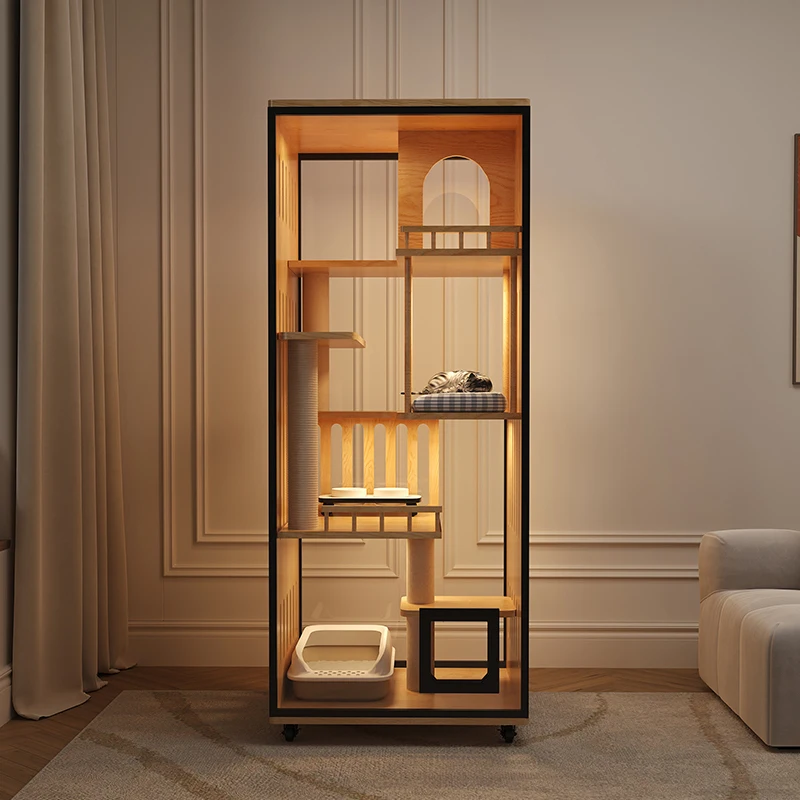 No area cat villa small apartment cat cage integrated ventilation indoor balcony solid wood
No area cat villa small apartment cat cage integrated ventilation indoor balcony solid wood