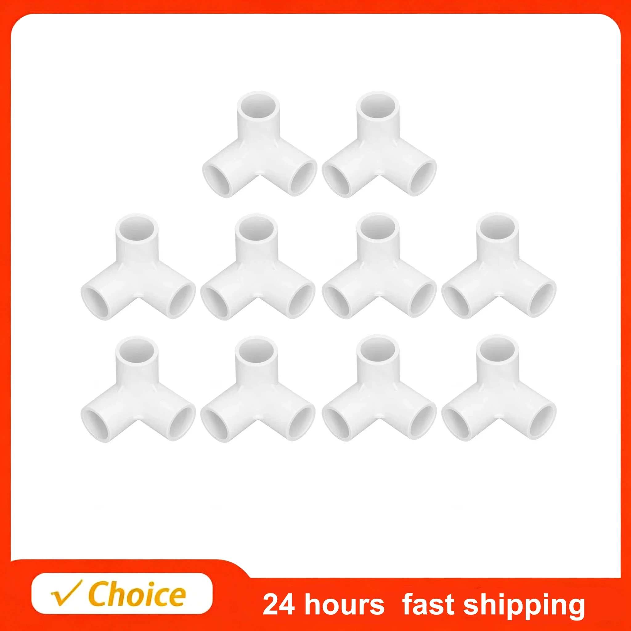 10PCS 3 Way Pipe Fittings Easy Using Durable High Quality PVC Plastic Right Angle Tee Corner Connector 20mm Inner Diameter
10PCS 3 Way Pipe Fittings Easy Using Durable High Quality PVC Plastic Right Angle Tee Corner Connector 20mm Inner Diameter