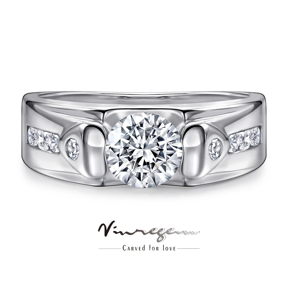 Vinregem 6MM Round Cut Lab Created Sapphire Gemstone 100% 925 Sterling Silver Men's Ring Fine Jewelry Anniversary Gift Wholesale
Vinregem 6MM Round Cut Lab Created Sapphire Gemstone 100% 925 Sterling Silver Men's Ring Fine Jewelry Anniversary Gift Wholesale
