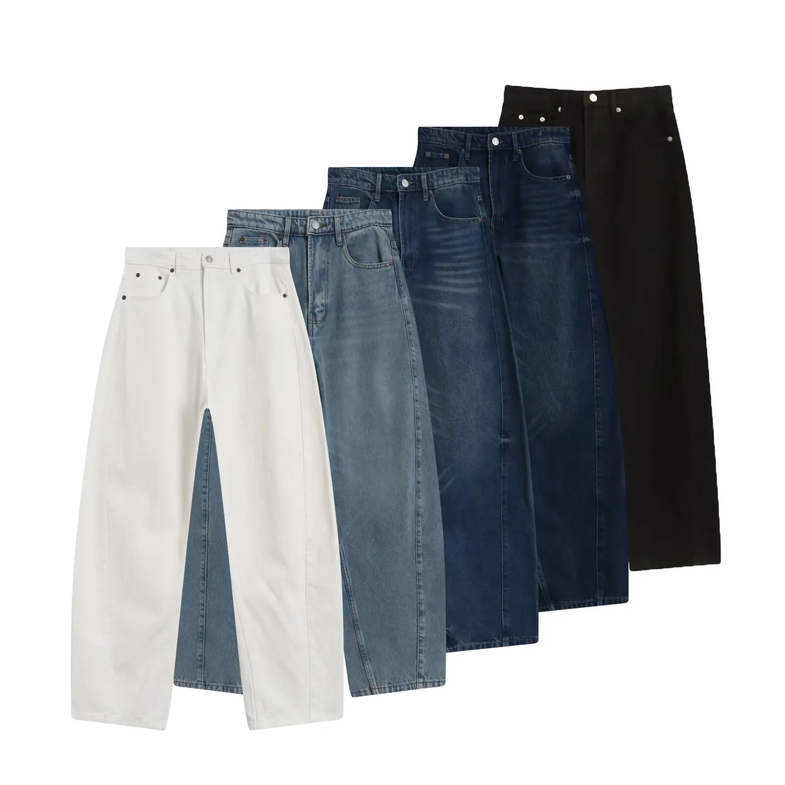 Spring Summer New Women's Loose Casual Mid-Waist Balloon Denim Jeans Zipper Twist Stitching Comfortable Cotton Jeans
Spring Summer New Women's Loose Casual Mid-Waist Balloon Denim Jeans Zipper Twist Stitching Comfortable Cotton Jeans