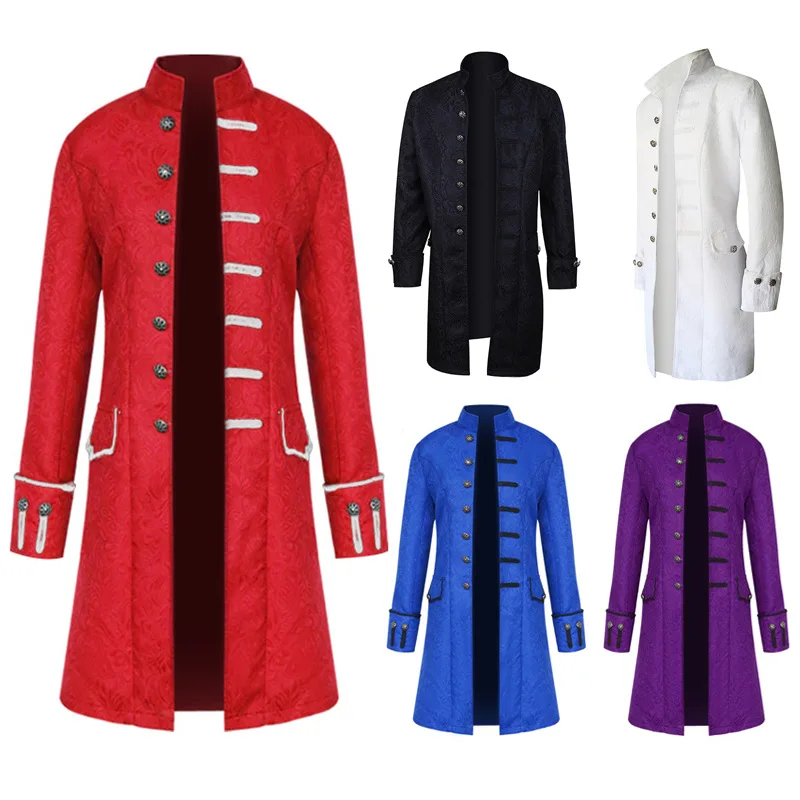 Middle Ages Costume Performance Men's Coat Ball Play Halloween Costume Jacquard Coat
Middle Ages Costume Performance Men's Coat Ball Play Halloween Costume Jacquard Coat