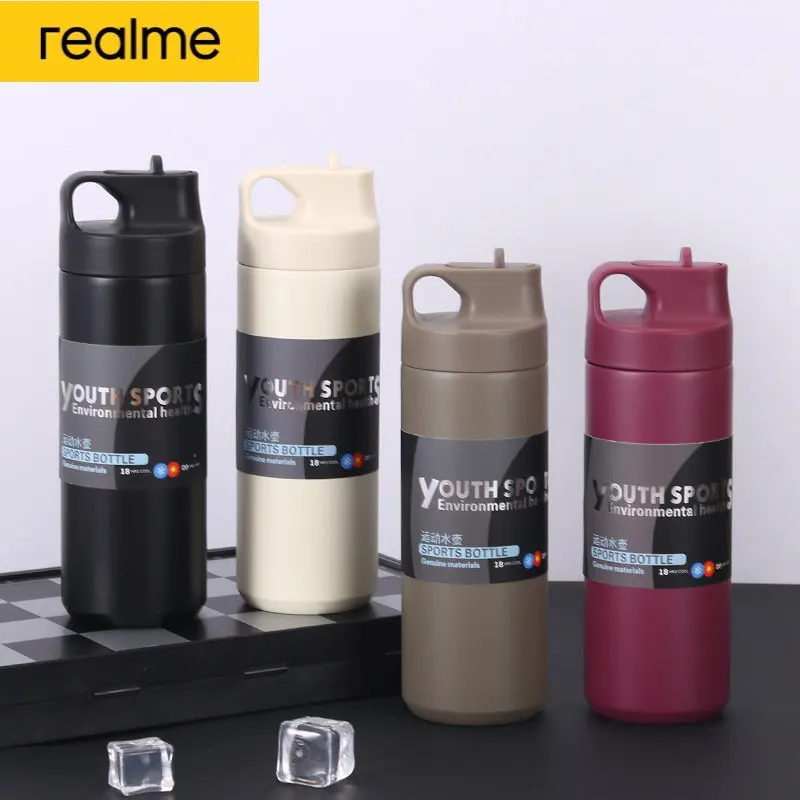 Переносной термос realme из нержавеющей стали, двухслойная термос из нержавеющей стали, большая емкость, для путешествий
Переносной термос realme из нержавеющей стали, двухслойная термос из нержавеющей стали, большая емкость, для путешествий