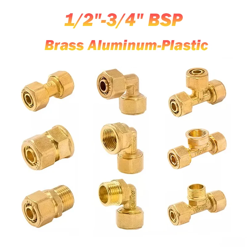 1/2/5pcs 1/2"-3/4" BSP Brass Aluminum-Plastic Tube Fitting 1620 Straight/Bends/3 Way Fitting
1/2/5pcs 1/2"-3/4" BSP Brass Aluminum-Plastic Tube Fitting 1620 Straight/Bends/3 Way Fitting