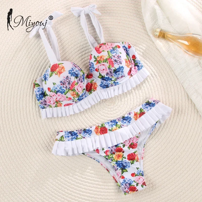 Miyouj Sexy Ruffle Biquini Cup Bikini Floral Swimsuit Women Bathing Suits Push Up Bikini Set Print Swimwear Female
Miyouj Sexy Ruffle Biquini Cup Bikini Floral Swimsuit Women Bathing Suits Push Up Bikini Set Print Swimwear Female