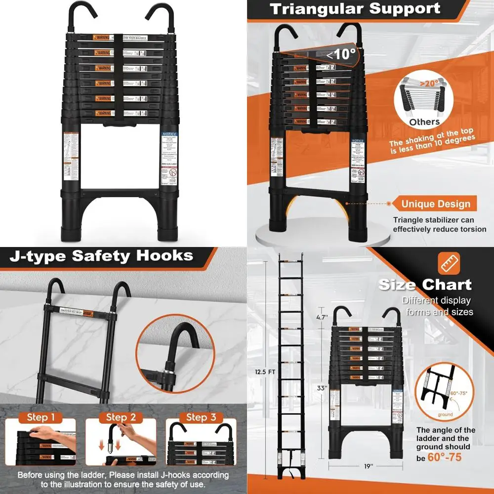 Алюминиевая легкая удлинительная лестница высотой 12,5 футов емкостью 330 фунтов и 2 треугольными стабилизаторами для тяжелого использования.
Алюминиевая легкая удлинительная лестница высотой 12,5 футов емкостью 330 фунтов и 2 треугольными стабилизаторами для тяжелого использования.