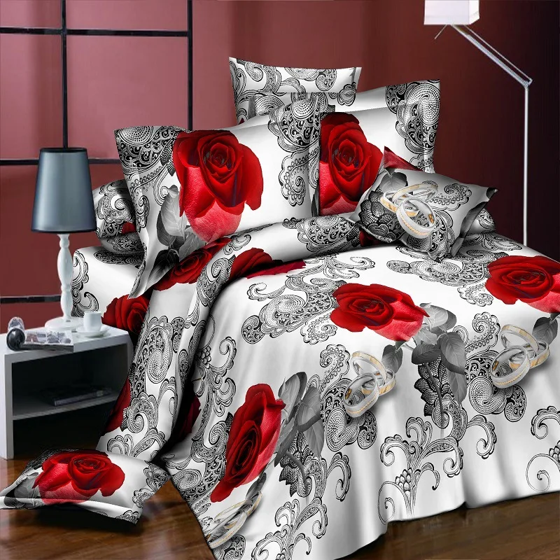 Blue /Red/Purple/ Rose 4pcs Comforter Bedding Sets Family Set Include Duvet Cover Pillowcase Housse De Couette Wedding
Blue /Red/Purple/ Rose 4pcs Comforter Bedding Sets Family Set Include Duvet Cover Pillowcase Housse De Couette Wedding