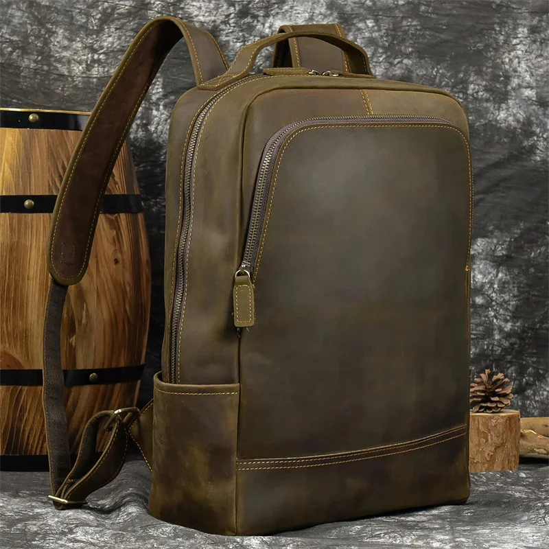 2024 New arrival leather backpack computer 15.6 inch laptop bag for men male travel bags vintage business daypack
2024 New arrival leather backpack computer 15.6 inch laptop bag for men male travel bags vintage business daypack
