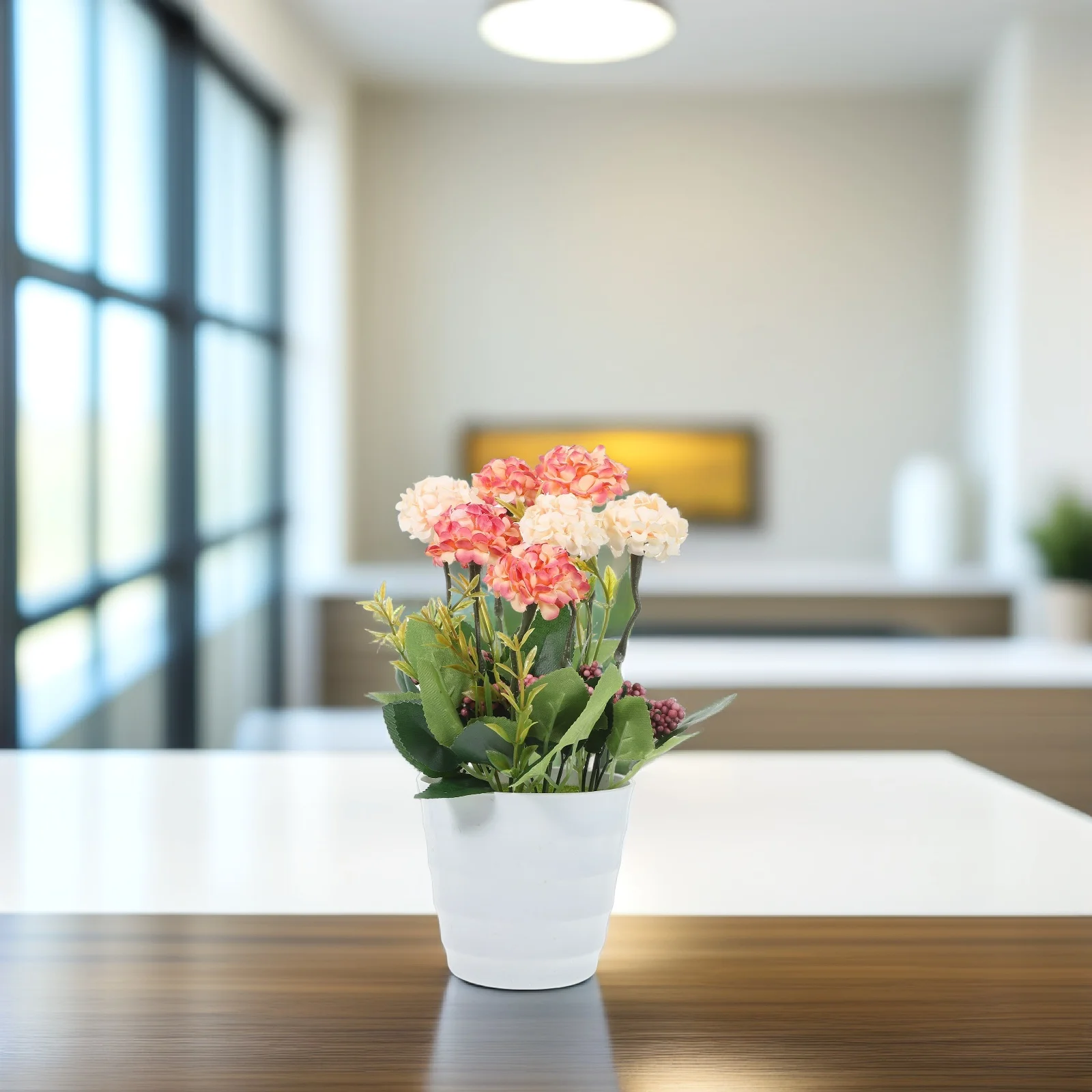 Artificial Plant Bonsai Small Silk Flower Simulated Potted Plants Desktop Floral Decoration Pink High Realism Lifelike
Artificial Plant Bonsai Small Silk Flower Simulated Potted Plants Desktop Floral Decoration Pink High Realism Lifelike