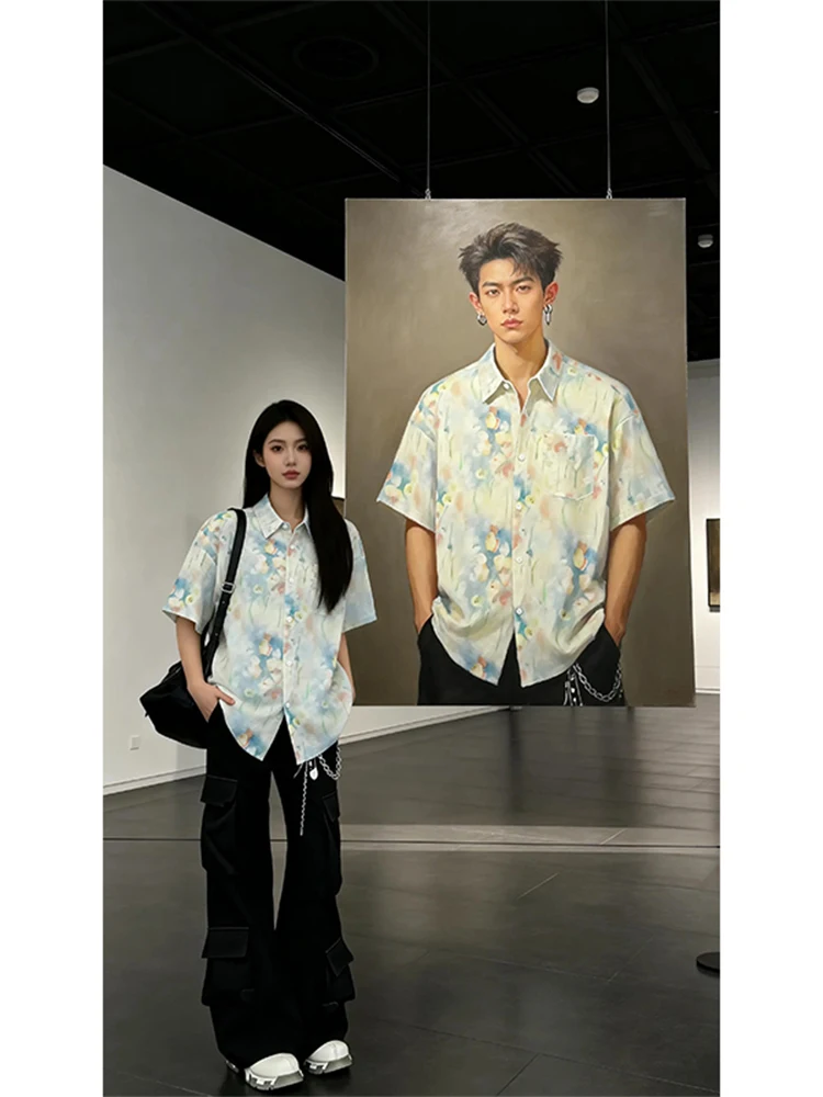 Men's Ice Silk Short Sleeve Shirt Summer Lightweight Beach Vacation Floral Embroidery Design Tassel Trim Cool Feeling Outerwear
Men's Ice Silk Short Sleeve Shirt Summer Lightweight Beach Vacation Floral Embroidery Design Tassel Trim Cool Feeling Outerwear