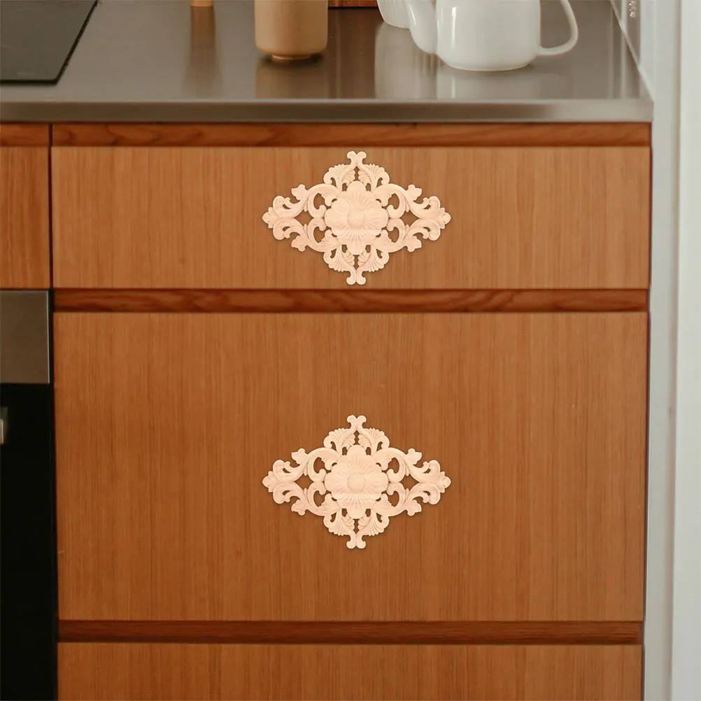 2pcs Solid Wood Applique Trim Carved Wooden Onlay For Cabinet Door Furniture Decoration Retro Home Decor Craft Supply
2pcs Solid Wood Applique Trim Carved Wooden Onlay For Cabinet Door Furniture Decoration Retro Home Decor Craft Supply