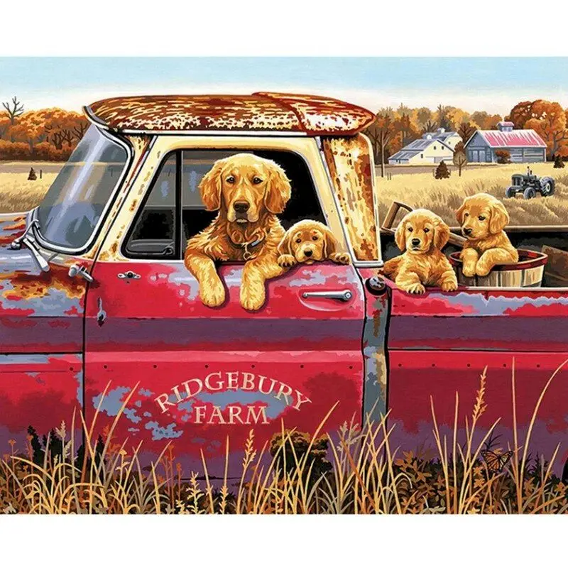 GATYZTORY Pictures By Numbers Animal Dogs DIY Oil Painting By Numbers HandPainted Home Decor Kits Drawing Canvas Paint By Number
GATYZTORY Pictures By Numbers Animal Dogs DIY Oil Painting By Numbers HandPainted Home Decor Kits Drawing Canvas Paint By Number