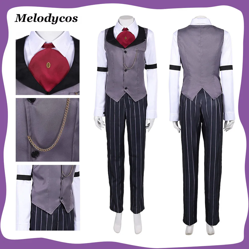Sir Pentious Cosplay Costume Anime Hotel Disguise Shirt Pants Tie Vest Outfits Halloween Carnival Party Fantasia Clothes Suit
Sir Pentious Cosplay Costume Anime Hotel Disguise Shirt Pants Tie Vest Outfits Halloween Carnival Party Fantasia Clothes Suit