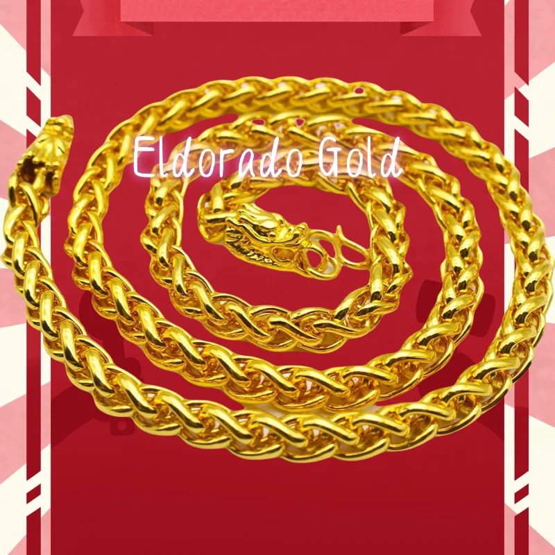 AU999 gold necklace personality new big thick boss chain transfer mens 24K pure 60 cm jewelry domineering fashion neck ornaValen
AU999 gold necklace personality new big thick boss chain transfer mens 24K pure 60 cm jewelry domineering fashion neck ornaValen
