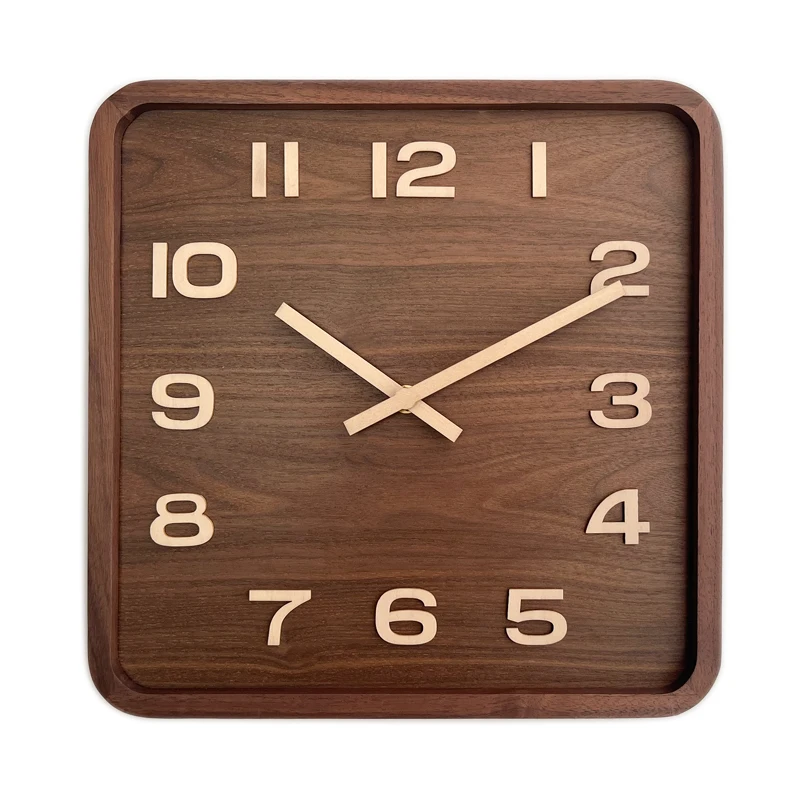 Home Decor Solid Wood Square Wall Clock Retro Walnut Silent Chinese Wall Clock Punch-free Living Room Wall Clock
Home Decor Solid Wood Square Wall Clock Retro Walnut Silent Chinese Wall Clock Punch-free Living Room Wall Clock