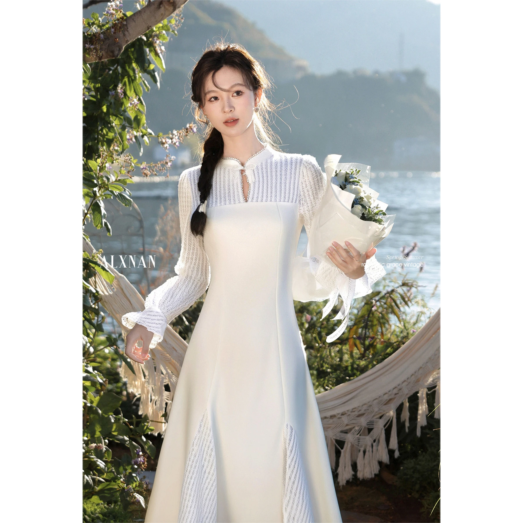ALXNAN Women's Dress 2025 Autumn Long A-line Patchwork Flared Sleeve Dresses Elegant Holiday Vacation Female Clothes DYL661656
ALXNAN Women's Dress 2025 Autumn Long A-line Patchwork Flared Sleeve Dresses Elegant Holiday Vacation Female Clothes DYL661656