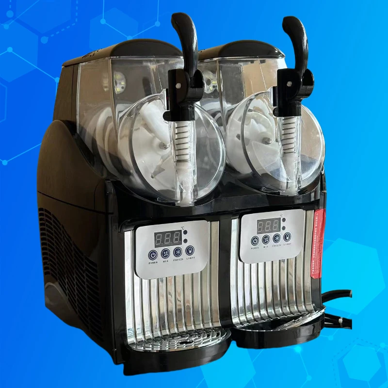Commercial Slushy Machine 4L Double Tank Margarita Machine Stainless Steel Frozen Drink Machine Perfect for Cafes Bars
Commercial Slushy Machine 4L Double Tank Margarita Machine Stainless Steel Frozen Drink Machine Perfect for Cafes Bars