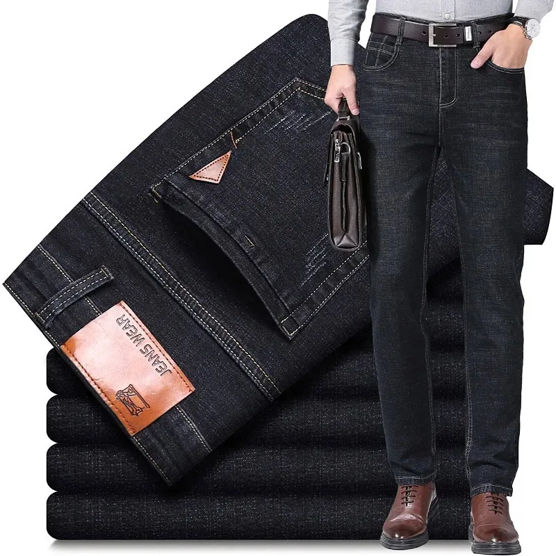 2025 NEW Men's Classic Style Casual Stretch Slim Jean Pants Male Brand Denim Trousers Black Blue Fashion Business Jeans
2025 NEW Men's Classic Style Casual Stretch Slim Jean Pants Male Brand Denim Trousers Black Blue Fashion Business Jeans