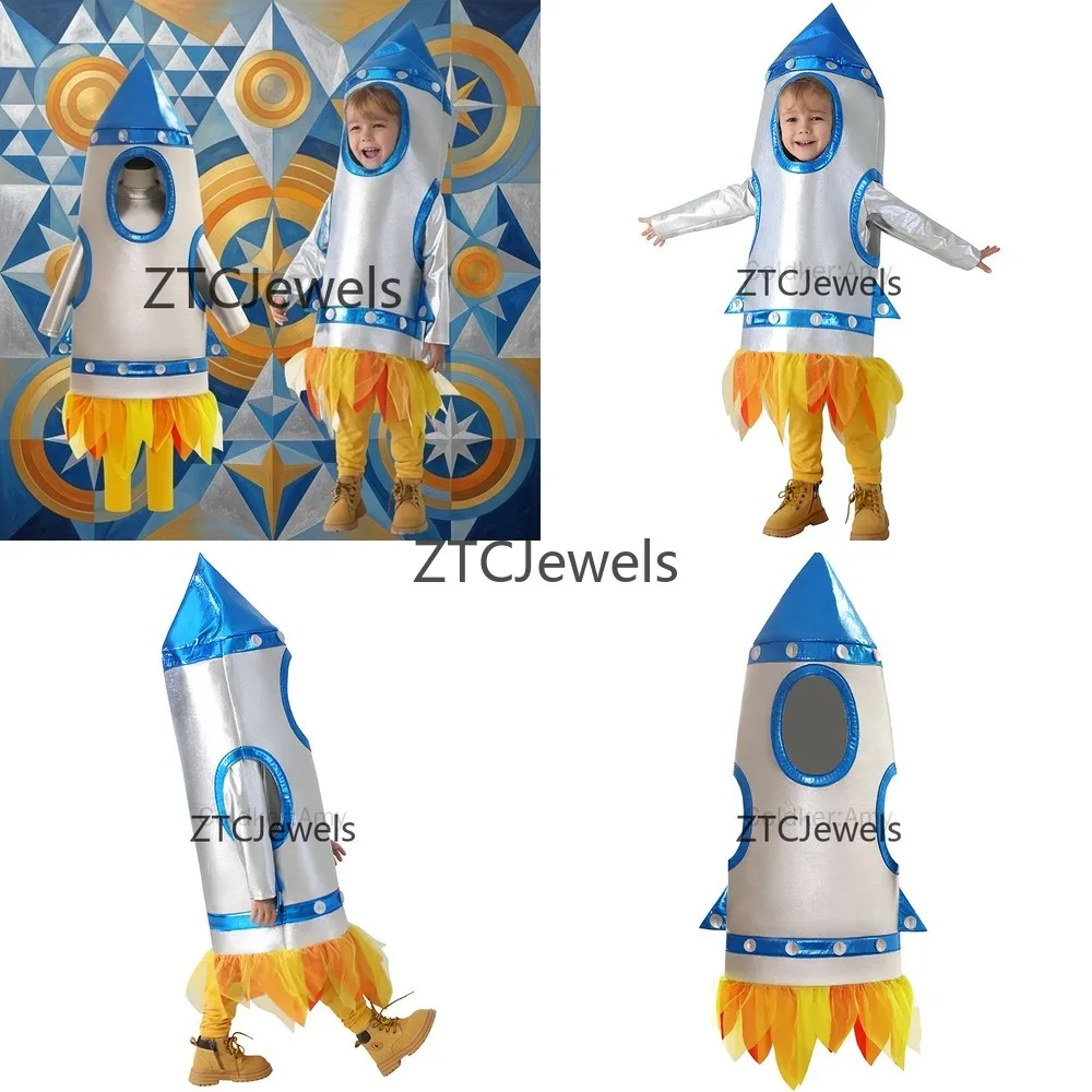 Kids Rocket Costume Space Shuttle Cosplay Outfit Astronaut Dress Up Halloween Party Boy Girl Cute
Kids Rocket Costume Space Shuttle Cosplay Outfit Astronaut Dress Up Halloween Party Boy Girl Cute