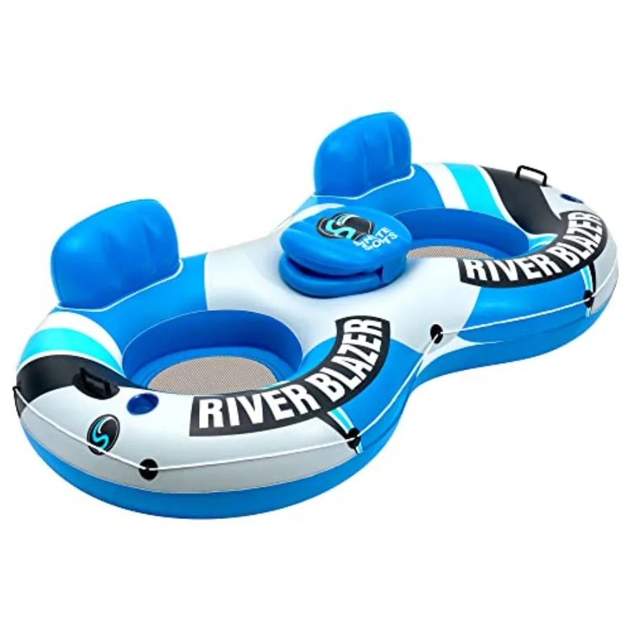 River Tube 1 or 2 Person with Built-in Cooler - Heavy Duty Inflatable Water Float with Cup Holders UV Sun Protection Comfortabl
River Tube 1 or 2 Person with Built-in Cooler - Heavy Duty Inflatable Water Float with Cup Holders UV Sun Protection Comfortabl