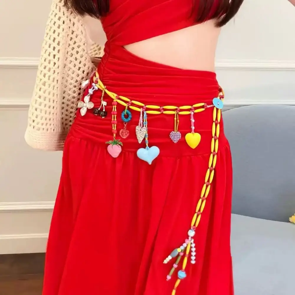 Hollow Out Dopamine Colored Beaded Waist Chain Y2K Fruit Metal Waist Chain Geometric Heart Bohemian Body Chain JK Accessory
Hollow Out Dopamine Colored Beaded Waist Chain Y2K Fruit Metal Waist Chain Geometric Heart Bohemian Body Chain JK Accessory