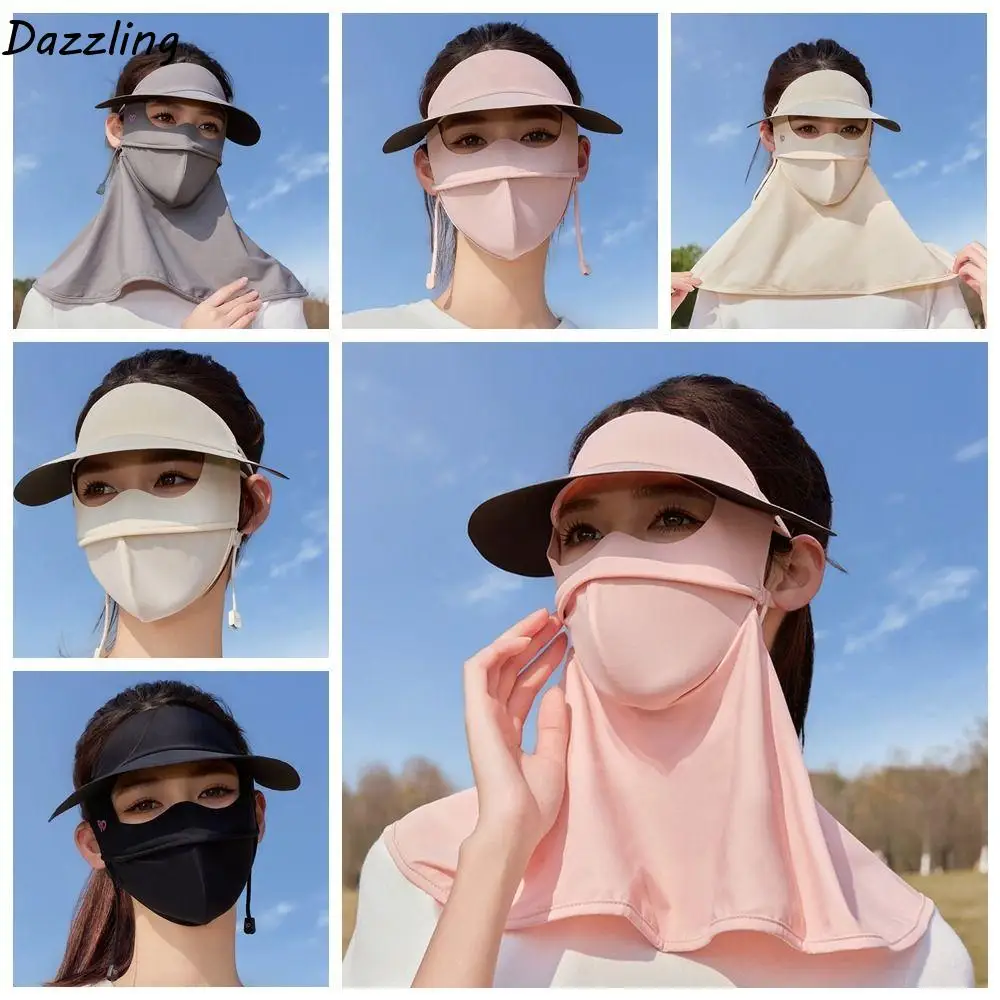 Thin UV Protection Sunscreen Face Cover Solid Color Elastic Ice Silk Mask Visor Hat Dustproof UV Protection Veil Unisex
Thin UV Protection Sunscreen Face Cover Solid Color Elastic Ice Silk Mask Visor Hat Dustproof UV Protection Veil Unisex