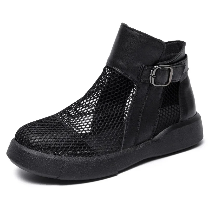 2023 Cowhide Summer Women's Boots Mesh Lace Breathable Ankle Boots Flat Women's Sandals Roman Women's Shoes
2023 Cowhide Summer Women's Boots Mesh Lace Breathable Ankle Boots Flat Women's Sandals Roman Women's Shoes