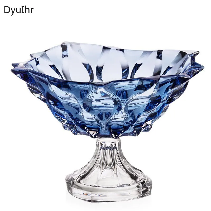 Home decoration accessories Crystal glass colored fruit plate Living room decorations Candy jar Snack plate Desktop storage
Home decoration accessories Crystal glass colored fruit plate Living room decorations Candy jar Snack plate Desktop storage