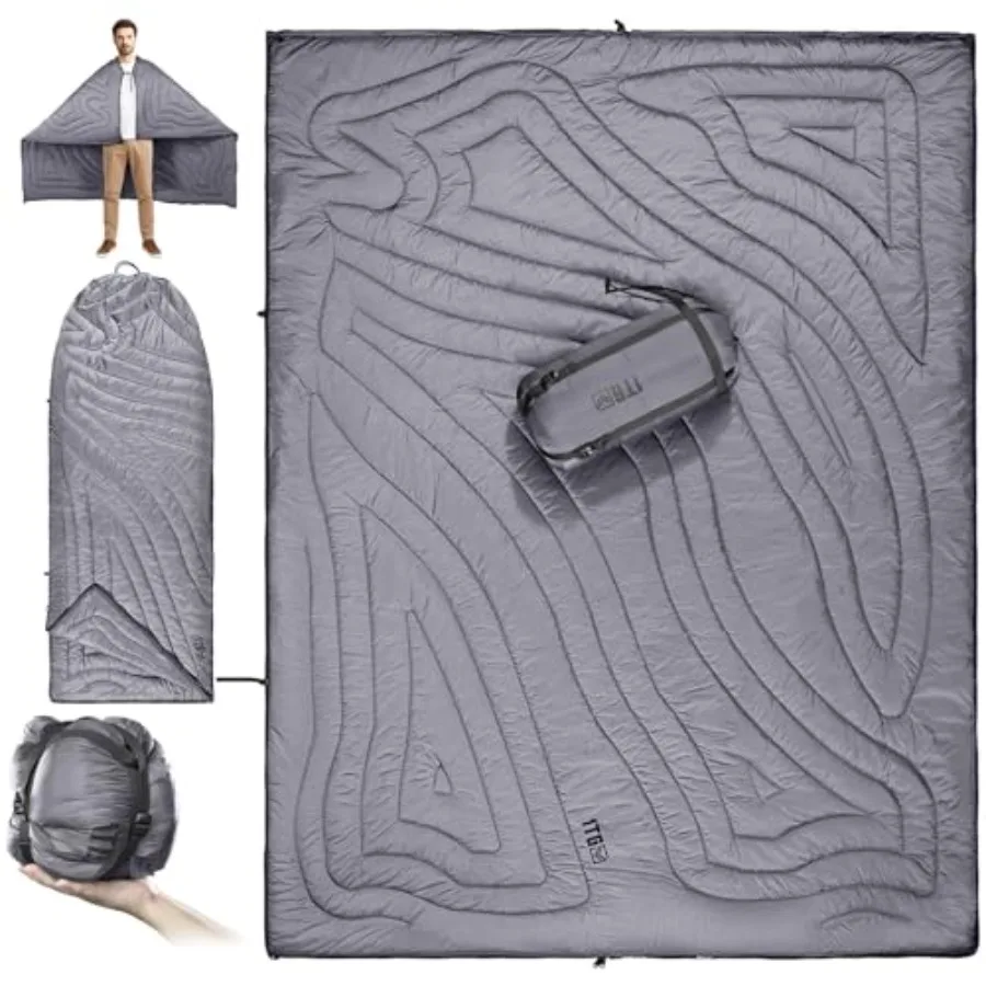 Camping Blanket Packable Lightweight Camp Quilt with Zipper Multifunctional Outdoor Sleeping Blanket for Backpacking Travel Sta
Camping Blanket Packable Lightweight Camp Quilt with Zipper Multifunctional Outdoor Sleeping Blanket for Backpacking Travel Sta