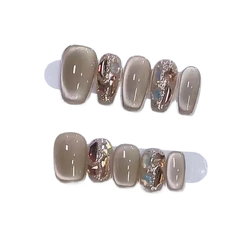 Pure handmade phototherapy wearing nail love starry sky solid color cat eye nail patch removable
Pure handmade phototherapy wearing nail love starry sky solid color cat eye nail patch removable