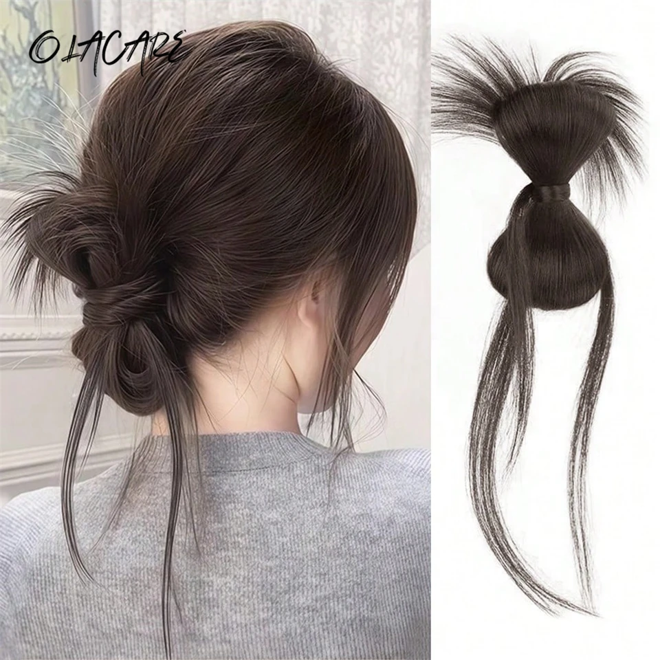 Synthetic Messy Bun Hair Piece Bow Claw Clip Tousled Updo Hair Buns Hairpiece Extensions Curly Faux Bun Hair Pieces for Women
Synthetic Messy Bun Hair Piece Bow Claw Clip Tousled Updo Hair Buns Hairpiece Extensions Curly Faux Bun Hair Pieces for Women