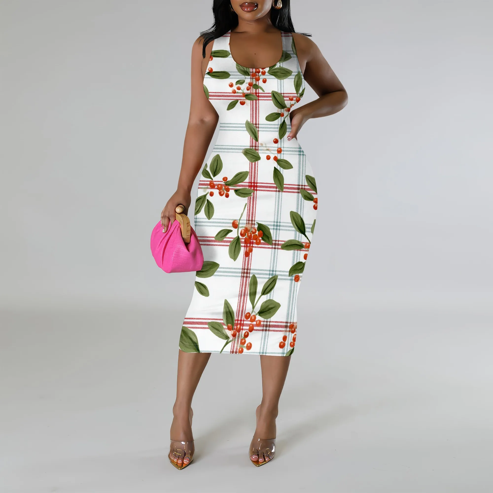 Women’s Pastel Plaid Bodycon Dress XS-3XL Sleeveless Slim Fit Midi Summer Style for Vacation Picnic Date Night 2025 New Arrival
Women’s Pastel Plaid Bodycon Dress XS-3XL Sleeveless Slim Fit Midi Summer Style for Vacation Picnic Date Night 2025 New Arrival