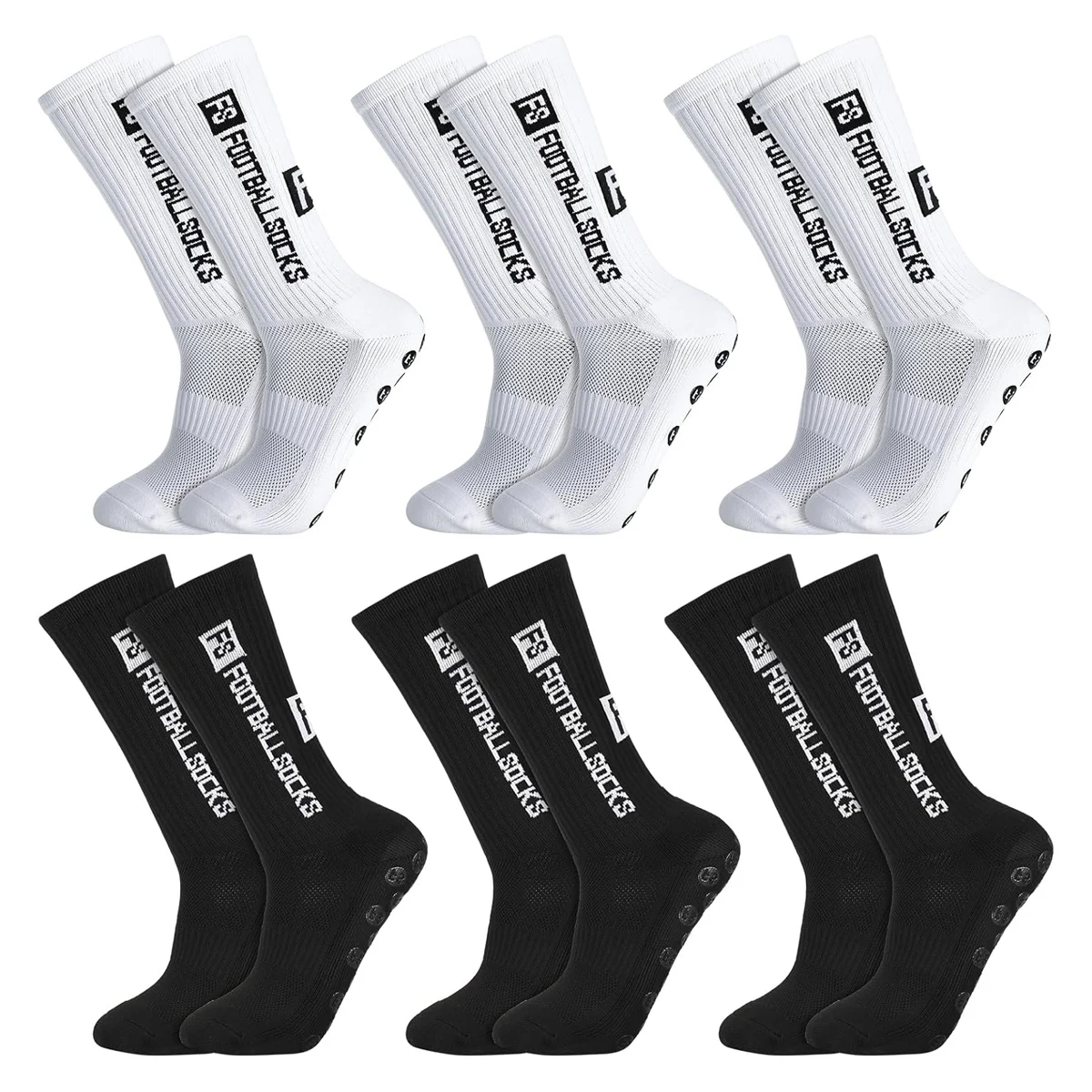 6-парные футбольные носки для мужчин и женщин, противоскользящие спортивные носки, нескользящие спортивные футбольные баскетбольные носки с подушечками для захвата
6-парные футбольные носки для мужчин и женщин, противоскользящие спортивные носки, нескользящие спортивные футбольные баскетбольные носки с подушечками для захвата