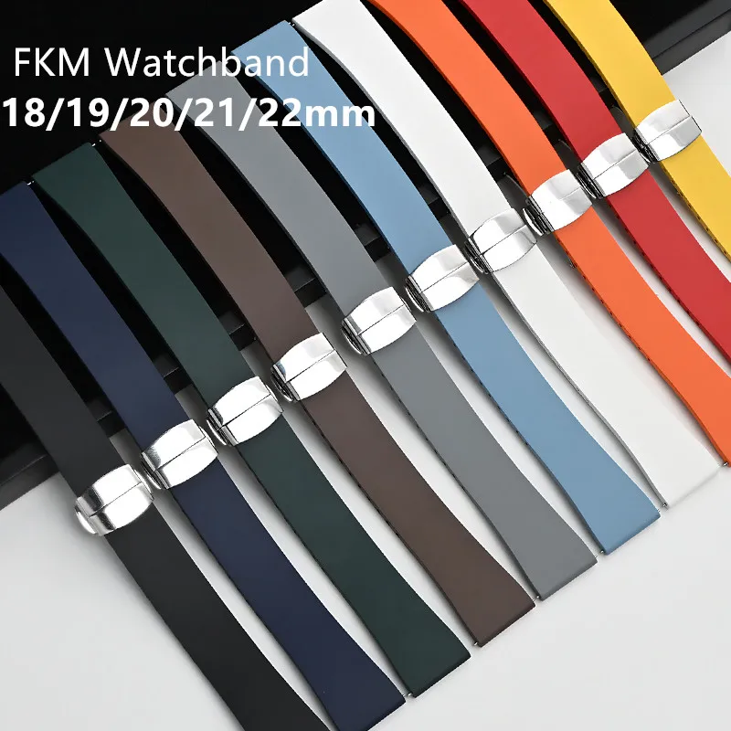 18mm 19mm 20mm 21mm 22mm Universal Rubber Watchband Quick Release Cut to Size Fluororubber FKM Watch Strap Butterfly Buckle
18mm 19mm 20mm 21mm 22mm Universal Rubber Watchband Quick Release Cut to Size Fluororubber FKM Watch Strap Butterfly Buckle