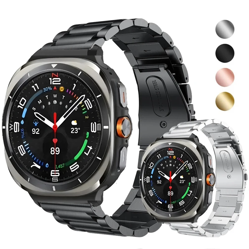 Watch Bracelet Strap for Samsung Galaxy Watch Ultra 47mm Smartwatch Stainless Steel Band for Galaxy Watch 7 Metal Wristband
Watch Bracelet Strap for Samsung Galaxy Watch Ultra 47mm Smartwatch Stainless Steel Band for Galaxy Watch 7 Metal Wristband