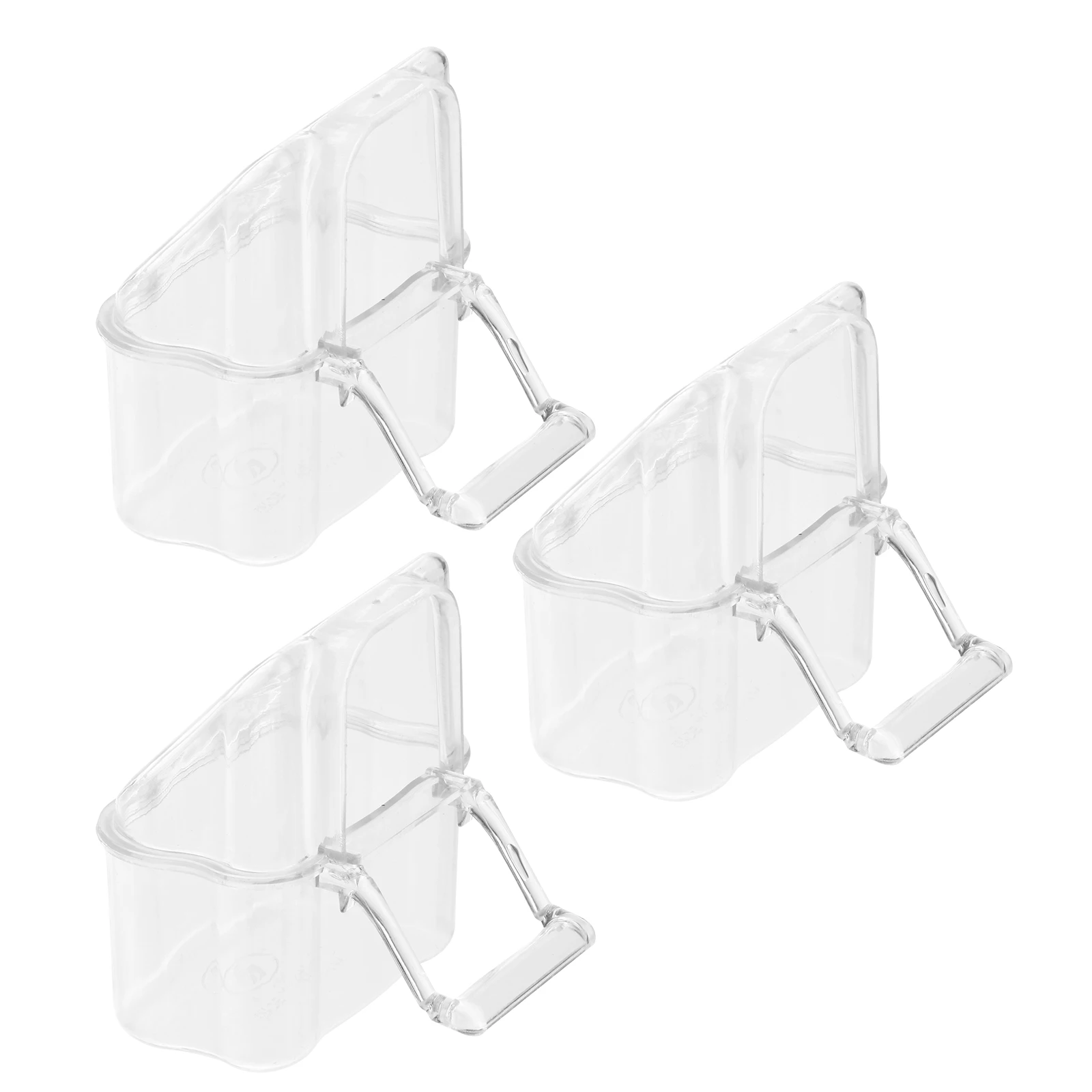 3 pcs Pet Food Box Set Eco Friendly Acrylic Bird Supplies Thickening Feeder Bowl Durable Cage Container Anti Splashing Parrot
3 pcs Pet Food Box Set Eco Friendly Acrylic Bird Supplies Thickening Feeder Bowl Durable Cage Container Anti Splashing Parrot