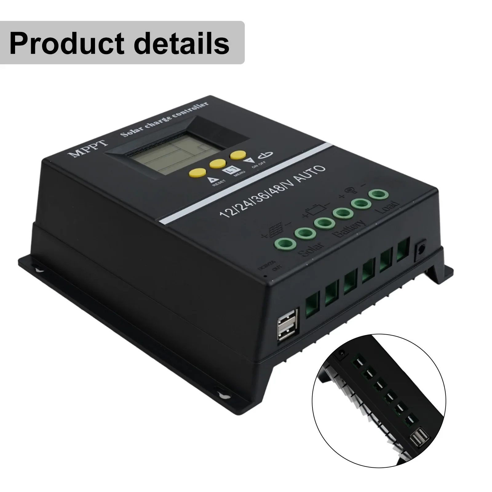 19,5*12*7 см MPPT контроллер заряда солнечной батареи два USB-порта для зарядки утолщенный радиатор из алюминиевого сплава для планшетов
19,5*12*7 см MPPT контроллер заряда солнечной батареи два USB-порта для зарядки утолщенный радиатор из алюминиевого сплава для планшетов