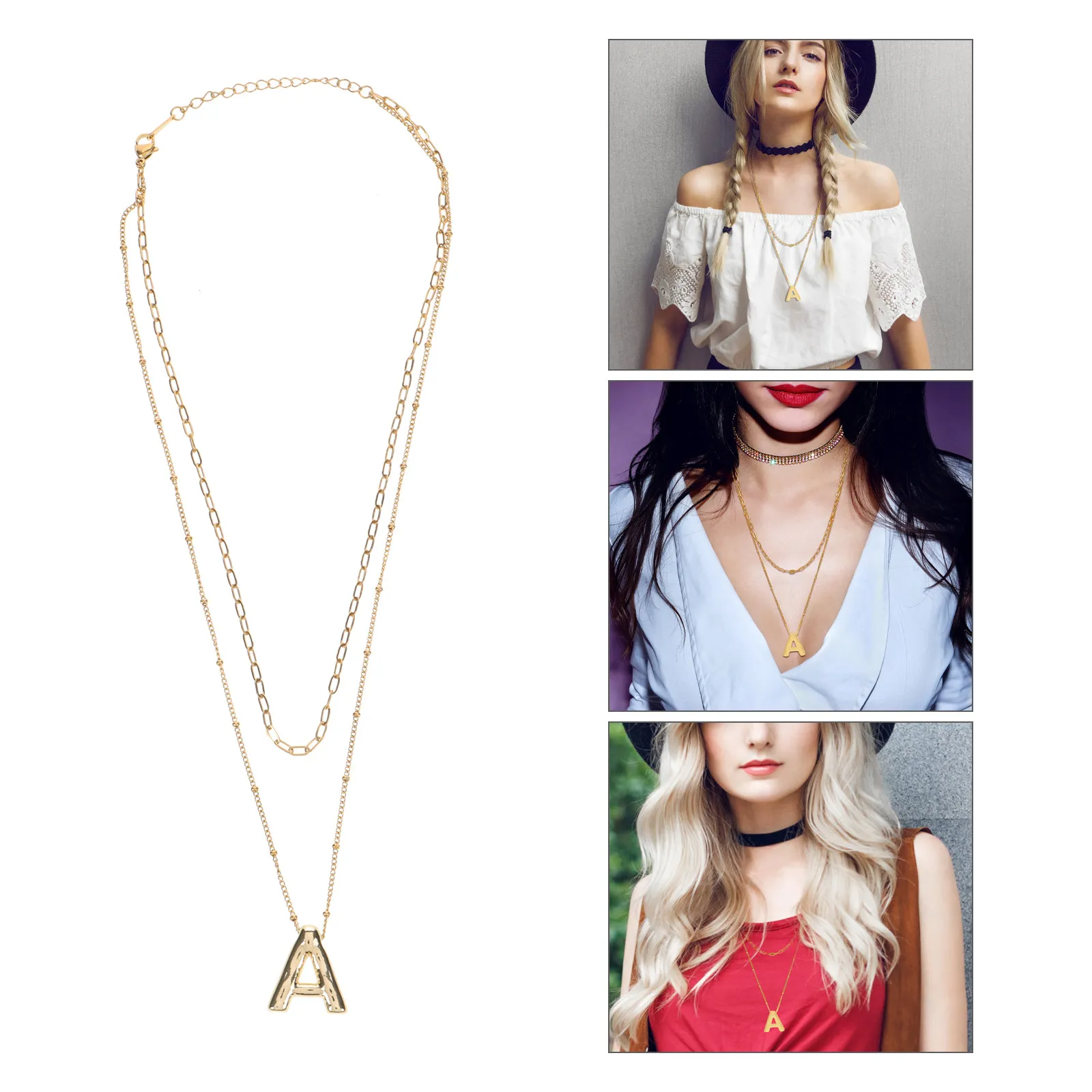 Letter A Necklace for Women Stylish Minimalist Pendant Jewelry Exquisite Craftsmanship Design Wear Resistant
Letter A Necklace for Women Stylish Minimalist Pendant Jewelry Exquisite Craftsmanship Design Wear Resistant