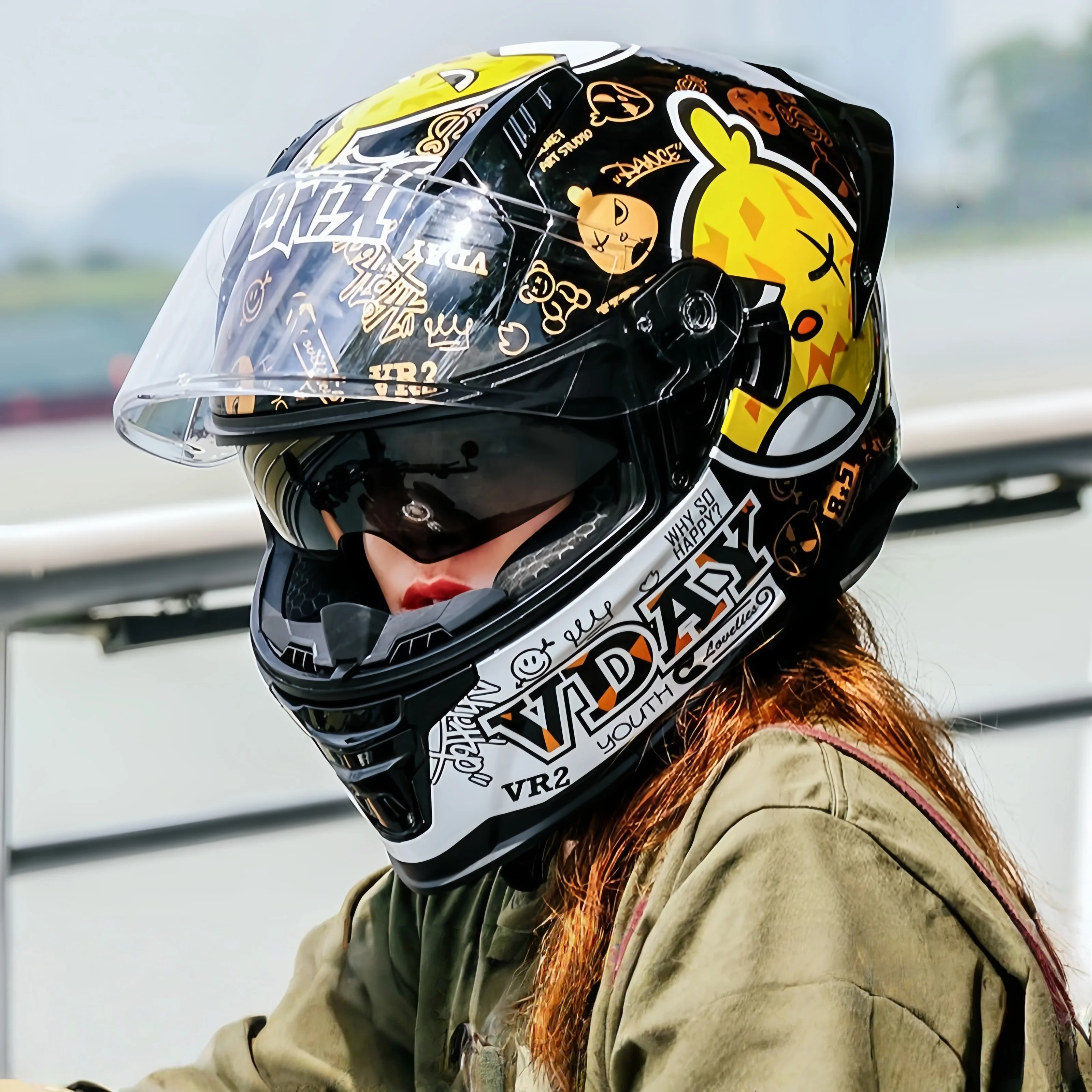 Helmet Racing Bluetooth Full Helmet Men and Women Big Head Circle Motorcycle Motorcycle Rider Couple Four Seasons Anti-fog
Helmet Racing Bluetooth Full Helmet Men and Women Big Head Circle Motorcycle Motorcycle Rider Couple Four Seasons Anti-fog
