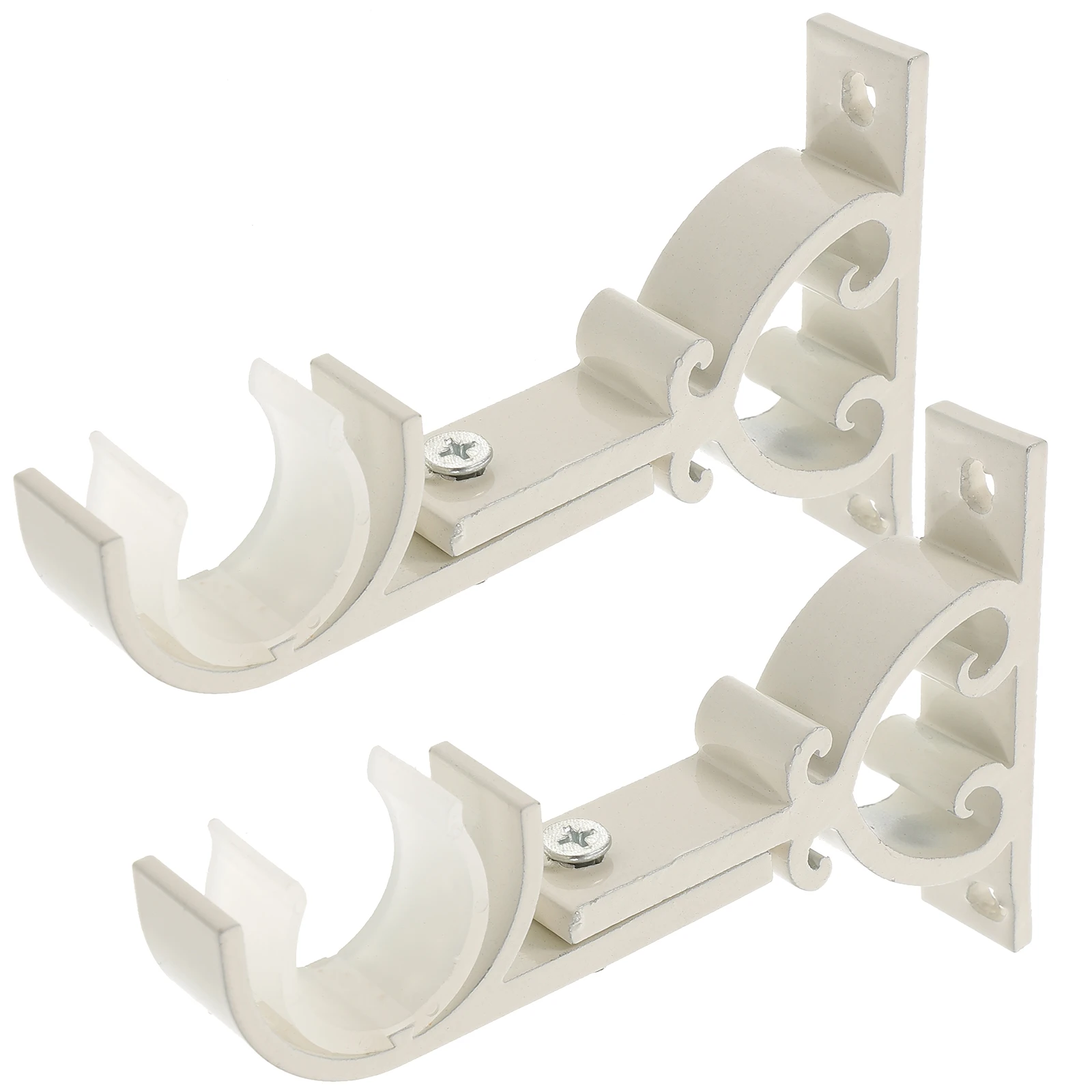 2 Pcs Curtain Rod Bracket Thickened Aluminum 5mm Rotatable Wall Mount Holders for 22mm Poles Clothes Drying Anti Rust Fade
2 Pcs Curtain Rod Bracket Thickened Aluminum 5mm Rotatable Wall Mount Holders for 22mm Poles Clothes Drying Anti Rust Fade