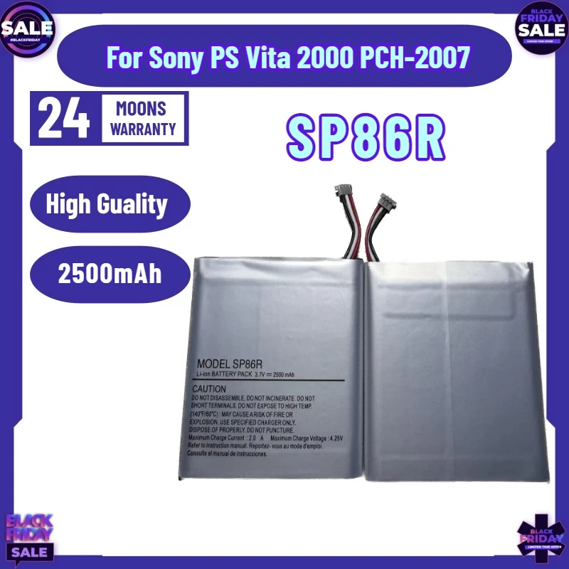 New 2500mAh SP86R Battery for Sony PS Vita 2000 PCH-2007 4-451-971-01 PS Vita Game Console Battery
New 2500mAh SP86R Battery for Sony PS Vita 2000 PCH-2007 4-451-971-01 PS Vita Game Console Battery