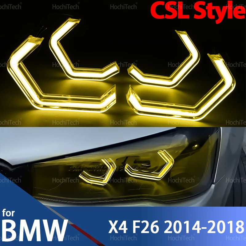 For BMW X4 F26 2014-18 XDrive20i 28i 35i M40i 20d 30d 35d Retrofit M4 Style Lemon Yellow White Headlamp CSL Style Angel Eyes Kit
For BMW X4 F26 2014-18 XDrive20i 28i 35i M40i 20d 30d 35d Retrofit M4 Style Lemon Yellow White Headlamp CSL Style Angel Eyes Kit