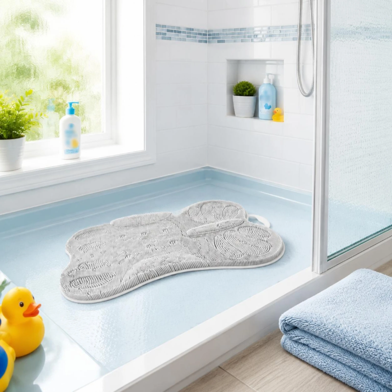 Silicone Foot Scrubber Mat Non-Slip Foot Scrub Shower Mat Bathroom Aid Large Size Exfoliating
Silicone Foot Scrubber Mat Non-Slip Foot Scrub Shower Mat Bathroom Aid Large Size Exfoliating