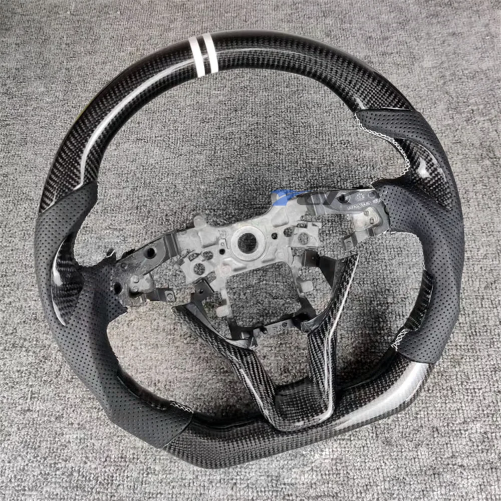 For Honda Accord 2018 2019 2020 2021 2022 2023 Custom Carbon Fiber Black Perforated Leather White Center Strip Steering Wheel
For Honda Accord 2018 2019 2020 2021 2022 2023 Custom Carbon Fiber Black Perforated Leather White Center Strip Steering Wheel