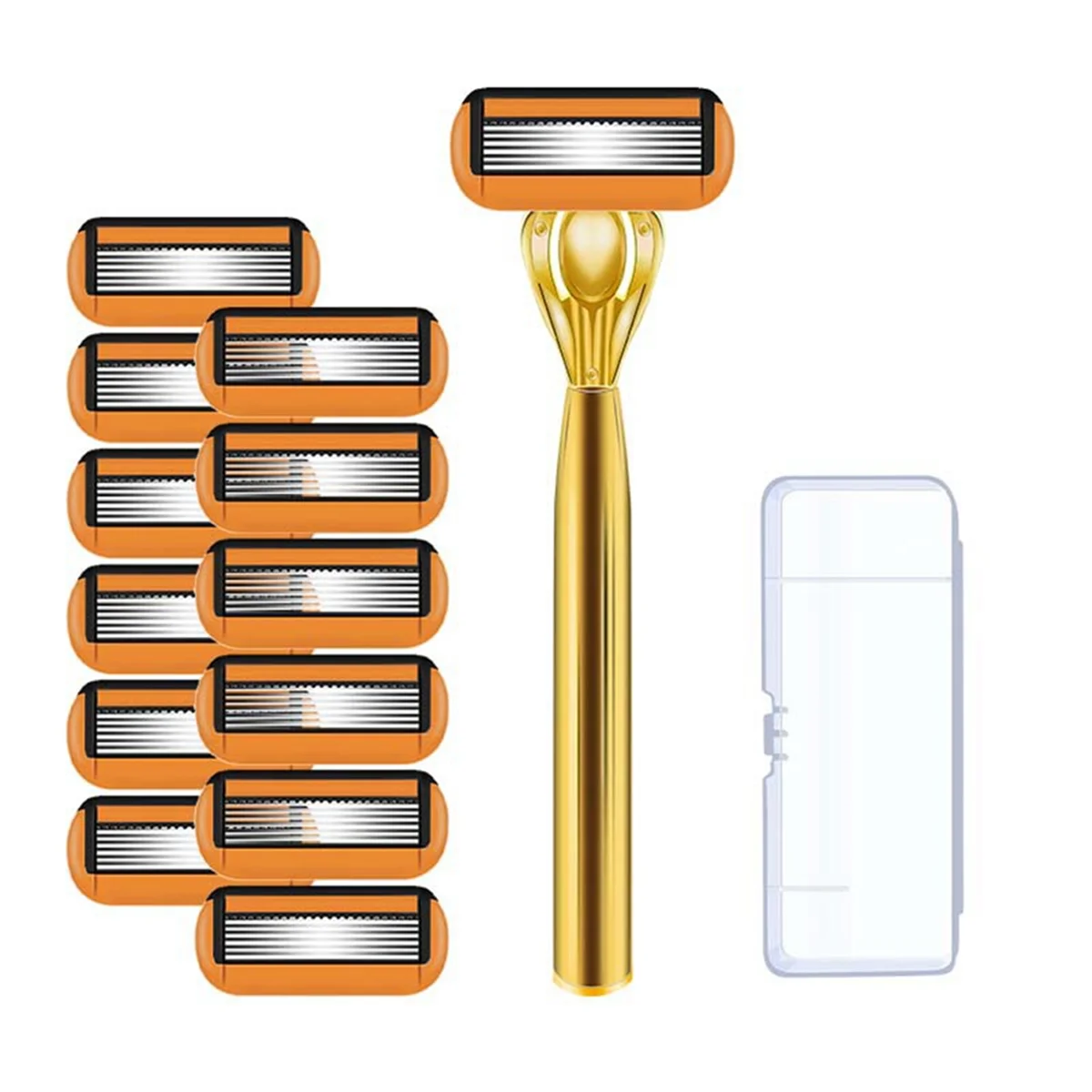 A76Z 6-Layer Classic Razors Razors Set Stainless Steel Blade Manual Safety Razors Reusable Blade Silicone Anti-Skid Layer
A76Z 6-Layer Classic Razors Razors Set Stainless Steel Blade Manual Safety Razors Reusable Blade Silicone Anti-Skid Layer