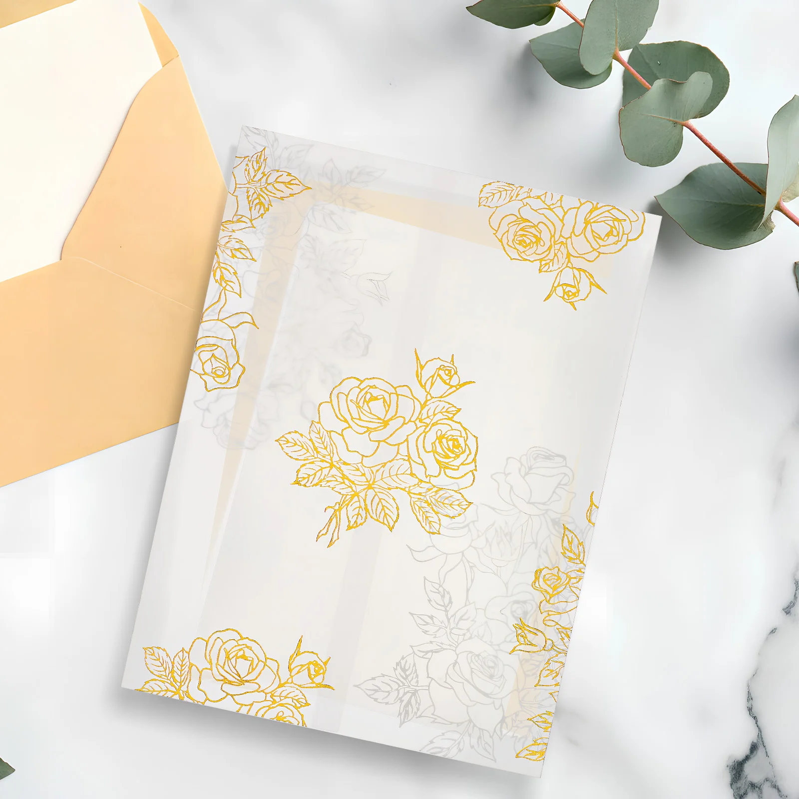 Transparent Invitation Letter Wedding Invitations Jacket Wraps Sturdy Paper Unique Floral Design Versatile Use Business Events
Transparent Invitation Letter Wedding Invitations Jacket Wraps Sturdy Paper Unique Floral Design Versatile Use Business Events