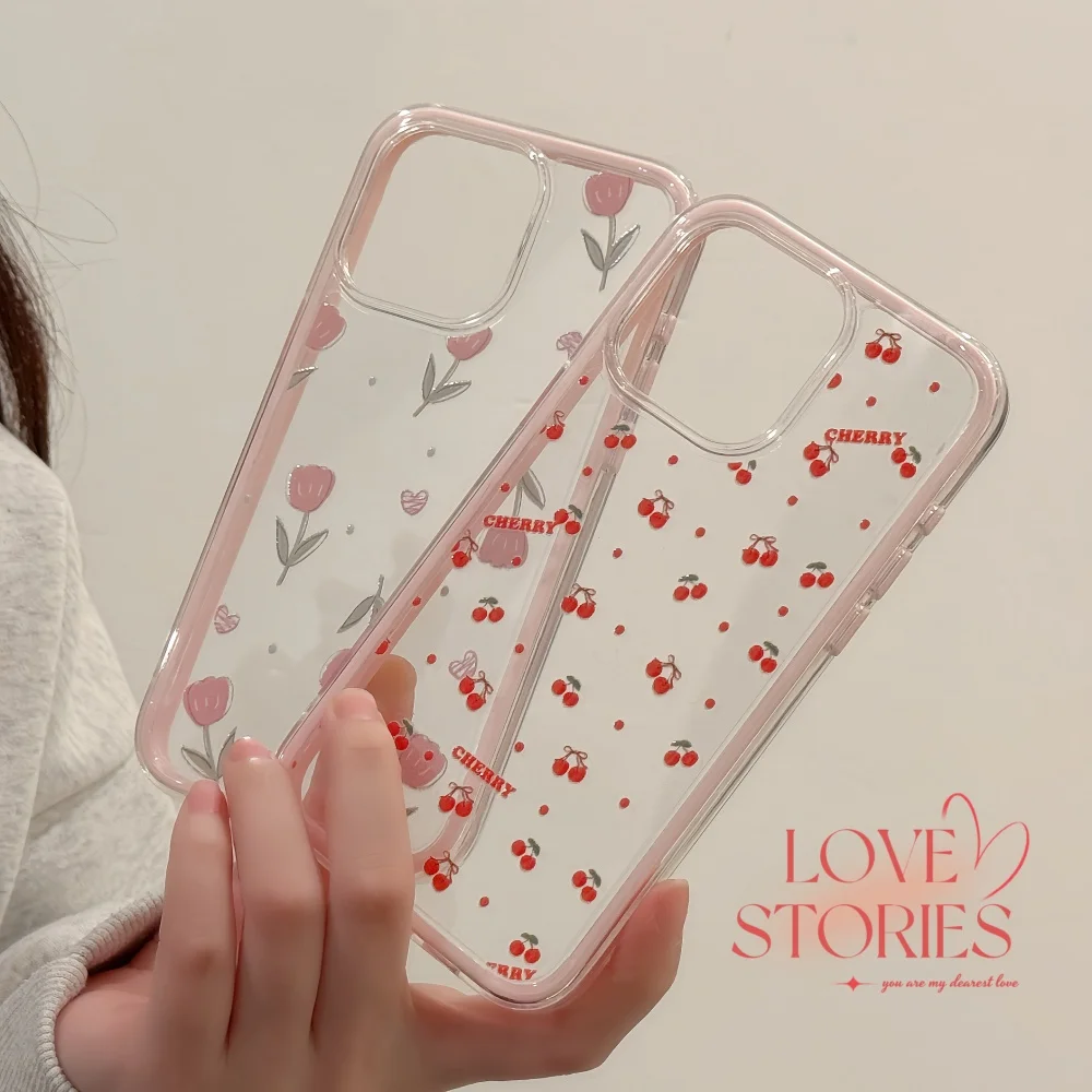 Simple tulip cherry Clear Case protection for iPhone 16 15 13 14 Pro Max luxury hard Coque
Simple tulip cherry Clear Case protection for iPhone 16 15 13 14 Pro Max luxury hard Coque